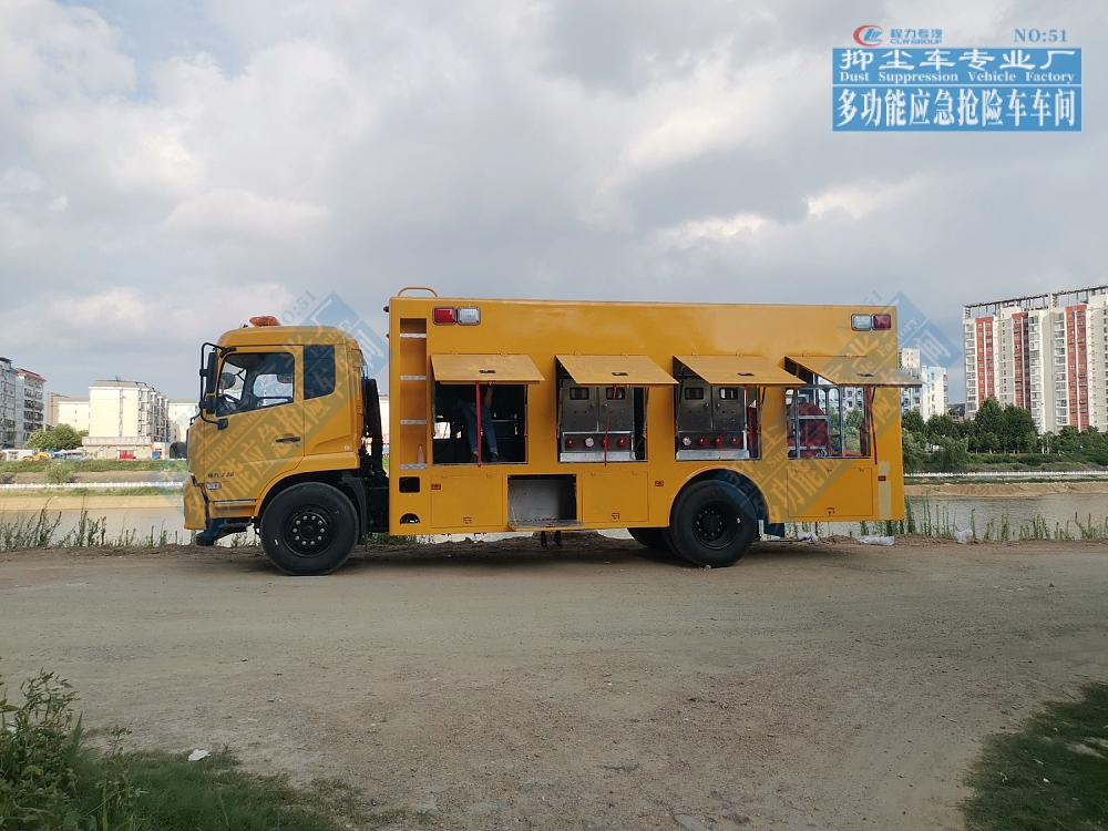 東風天錦大流量排水搶險車3000-4000m³/h